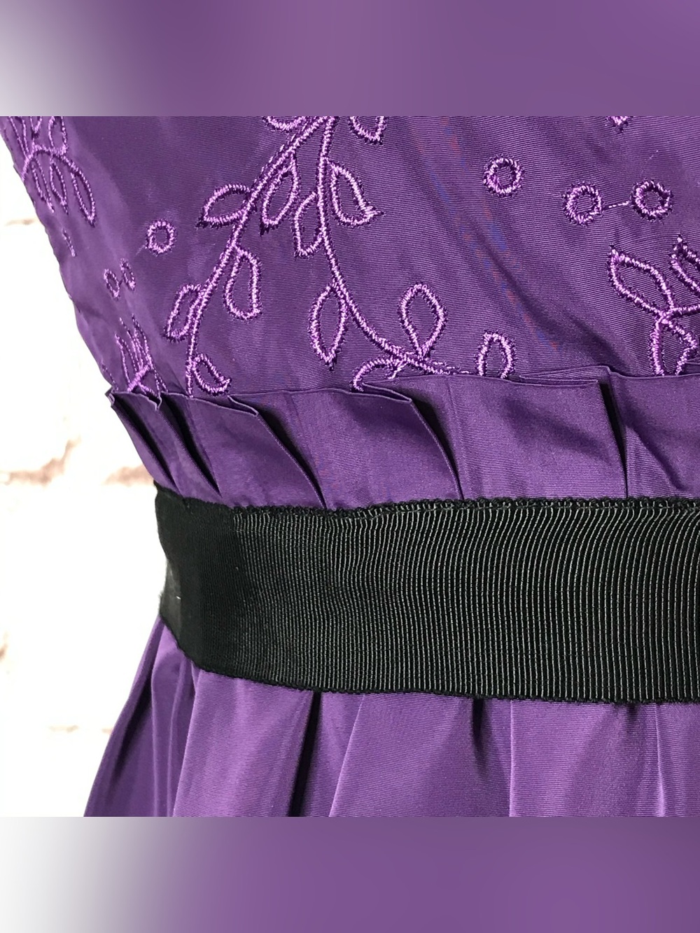 MINUET Purple Violet New With Tag Strapless Eyelet Party Dress Size Small NWT - Picture 13 of 16